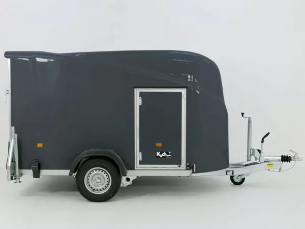 Debon Kofferanhänger Cargo 1300 Vollpoly 150x290cm H:160cm|Tür|grau – Bild 8