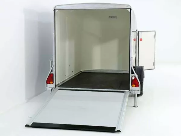 Debon Kofferanhänger Cargo 1300 Vollpoly 150x290cm H:160cm|Tür|schwarz – Bild 7