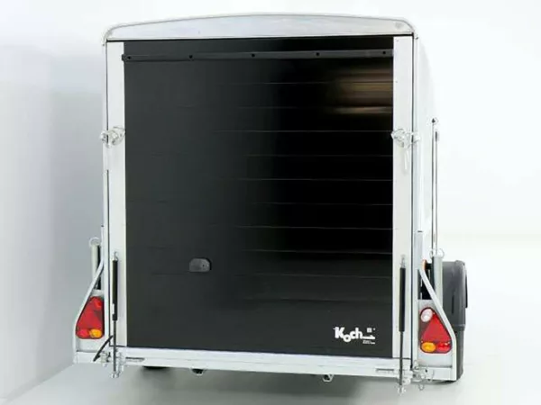 Debon Kofferanhänger Cargo 1300 Vollpoly 150x290cm H:160cm|Tür|schwarz – Bild 8