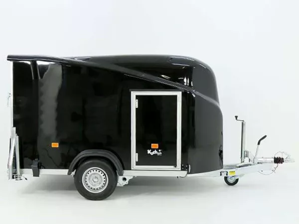 Debon Kofferanhänger Cargo 1300 Vollpoly 150x290cm H:160cm|Tür|schwarz – Bild 10