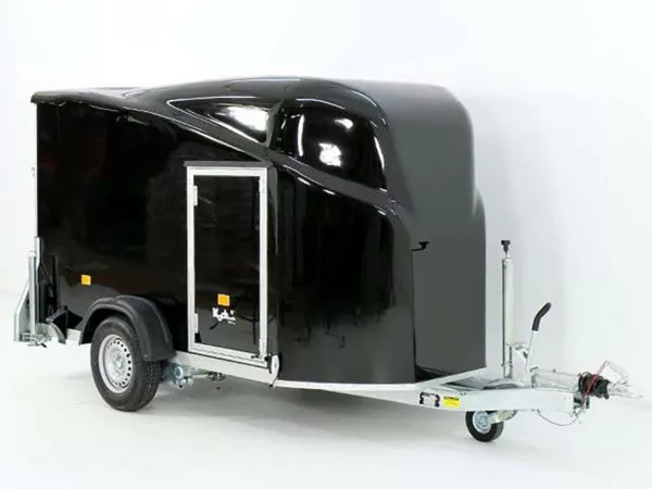 Debon Kofferanhänger Cargo 1300 Vollpoly 150x290cm H:160cm|Tür|schwarz – Bild 11
