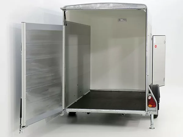 Debon Kofferanhänger C300 148x295cm H:190cm 1,3t|Alu|Polybug|Tür|schwarz – Bild 11