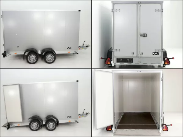 Vezeko Koffer-Absenkanhänger 157x344cm Höhe:190cm 2,7t|silber – Bild 12