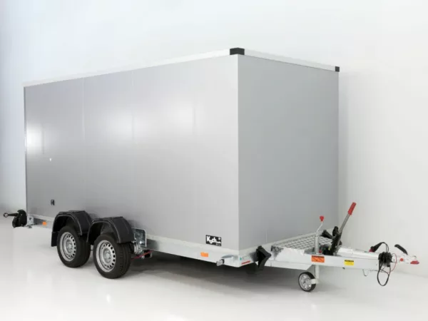 Vezeko Koffer-Absenkanhänger 167x400cm Höhe:190cm 3,5t|silber – Bild 6