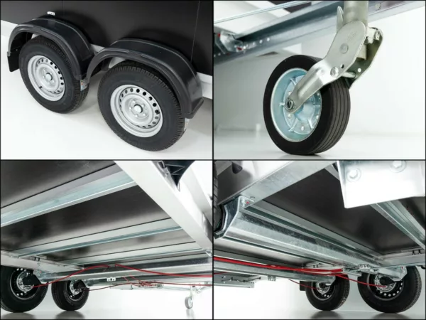 Vezeko Kofferanhänger 184x355cm Höhe:205cm 2,7t|schwarz – Bild 14