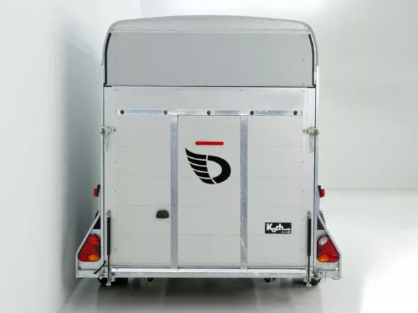 Debon Kofferanhänger Roadster Alu C700 179x378 H201 2,6t|Alu|Polybug|Tür|schwarz – Bild 5