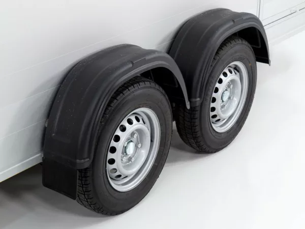 Debon Kofferanhänger Roadster Alu C700 179x378 H201 2,6t|Alu|Polybug|Tür|schwarz – Bild 10