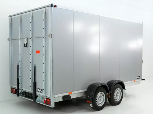 Vezeko Kofferanhänger 204x405cm Höhe:205cm 2,7t|Rampe|silber – Bild 3