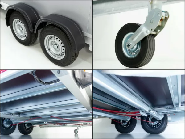 Vezeko Kofferanhänger 204x405cm Höhe:205cm 2,7t|Rampe|silber – Bild 19