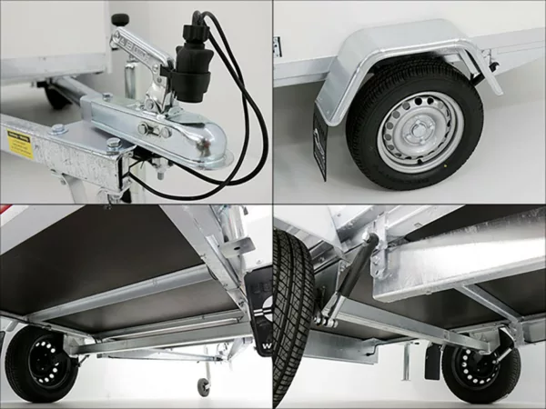 Blyss Kofferanhänger 750kg ungebremst 135x248cm Höhe:150cm – Bild 17