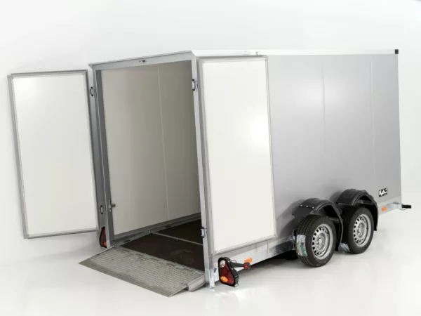 Vezeko Koffer-Absenkanhänger 157x344cm Höhe:190cm 2,7t|schwarz – Bild 3