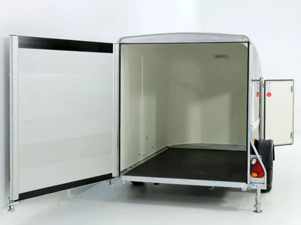 Debon Kofferanhänger Cargo 1300 Vollpoly 150x290cm H:160cm|Tür|blau – Bild 5