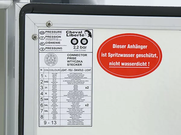 Debon Kofferanhänger Cargo 1300 Vollpoly 150x290cm H:160cm|Tür|blau – Bild 14