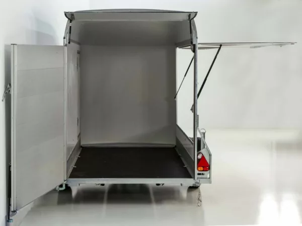 Debon Kofferanhänger C300 Sandwich 148x295cm H:190cm 1,3t|Alu|Polybug|Tür|Klappe|schwarz – Bild 8