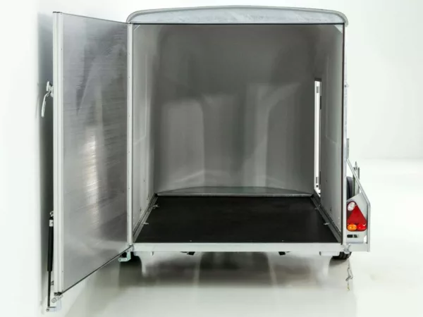 Debon Kofferanhänger Cargo 1300 Vollpoly 150x290cm H:160cm|Tür|olivgrün – Bild 7