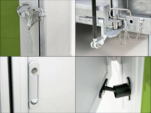 Debon Kofferanhänger C300 148x295cm H:190cm 1,3t Alu, Polybug|Tür|olivgrün – Bild 13