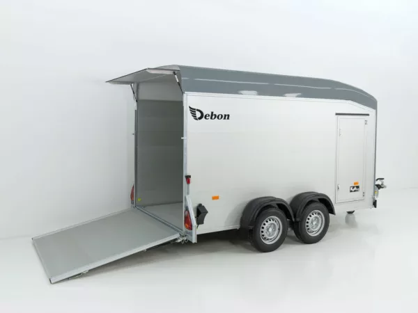 Debon Kofferanhänger Cargo C800 206x441cm H206 3,5 t|Alu|Polybug|Tür|grau – Bild 3