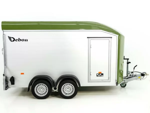 Debon Kofferanhänger Roadster C700 179x378 Höhe:201cm 2,6t|Alu|Polybug|Tür|olivgrün – Bild 3
