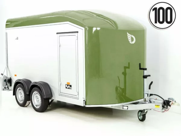 Debon Kofferanhänger Roadster C700 179x378 Höhe:201cm 2,6t|Alu|Polybug|Tür|olivgrün – Bild 8