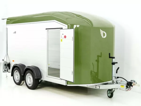 Debon Kofferanhänger Roadster C700 179x378 Höhe:201cm 2,6t|Alu|Polybug|Tür|olivgrün – Bild 10
