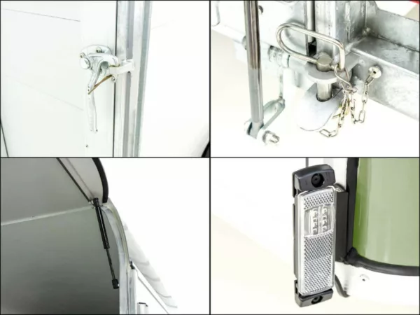 Debon Kofferanhänger Roadster C700 179x378 Höhe:201cm 2,6t|Alu|Polybug|Tür|olivgrün – Bild 13