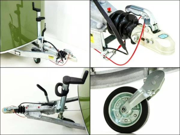 Debon Kofferanhänger Roadster C700 179x378 Höhe:201cm 2,6t|Alu|Polybug|Tür|olivgrün – Bild 17