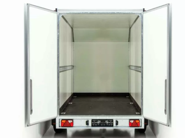 Vezeko Kofferanhänger 184x355cm Höhe: 205cm 2,7t|45°|Tür|silber – Bild 6