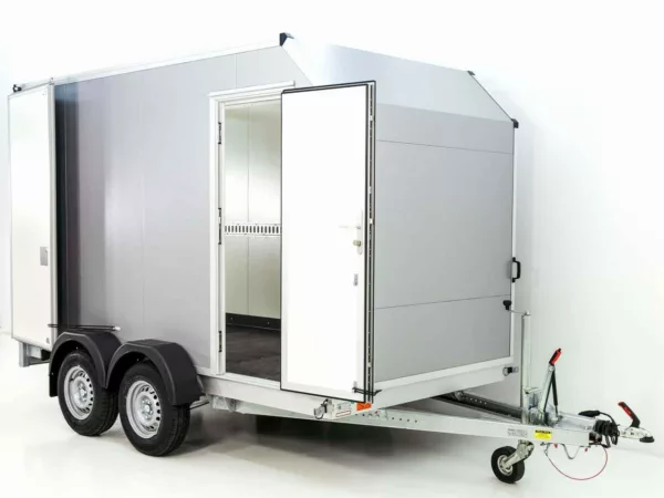Vezeko Kofferanhänger 184x355cm Höhe: 205cm 2,7t|45°|Tür|silber – Bild 10