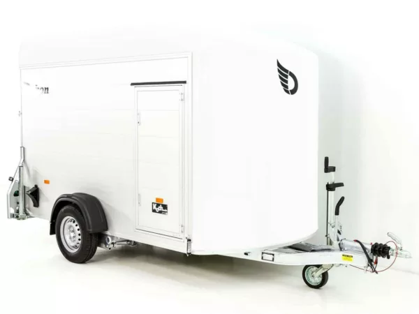 Debon Kofferanhänger C400 164x315cm H:200cm 1,3t|Alu, Polybug|Tür|weiß – Bild 5