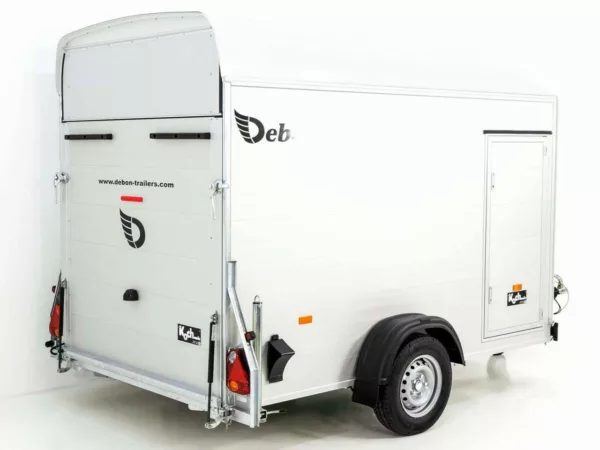 Debon Kofferanhänger C400 164x315cm H:200cm 1,3t|Alu, Polybug|Tür|weiß – Bild 7