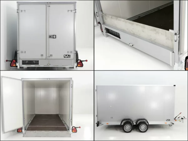 Vezeko Koffer-Absenkanhänger 157x344cm Höhe:210cm 2,7t|silber – Bild 11