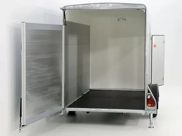 Debon Kofferanhänger C300 148x295cm H:190cm 1,3t|Alu, Polybug|Tür|weiß – Bild 9