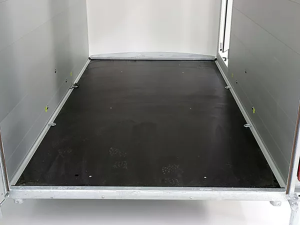 Debon Kofferanhänger C300 148x295cm H:190cm 1,3t|Alu, Polybug|Tür|weiß – Bild 10