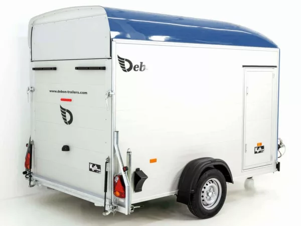 Debon Kofferanhänger C400 164x315cm H:200cm 1,3t|Alu, Polybug|Tür|blau – Bild 7