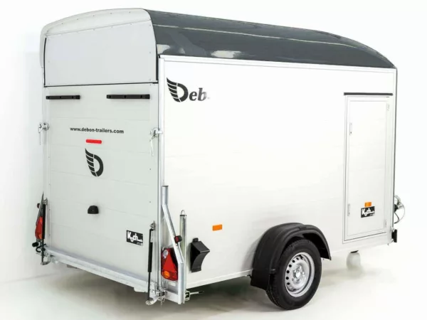 Debon Kofferanhänger C400 164x315cm H:200cm 1,3t|Alu, Polybug|Tür|grau – Bild 7