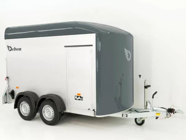 Debon Kofferanhänger C500 164x300cm H:200cm 2,0t|Alu|Polybug|Tür|grau – Bild 8