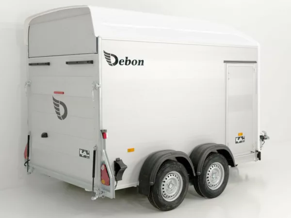 Debon Kofferanhänger C500 164x300cm H:200cm 2,0t|Alu|Polybug|Tür|weiß – Bild 5