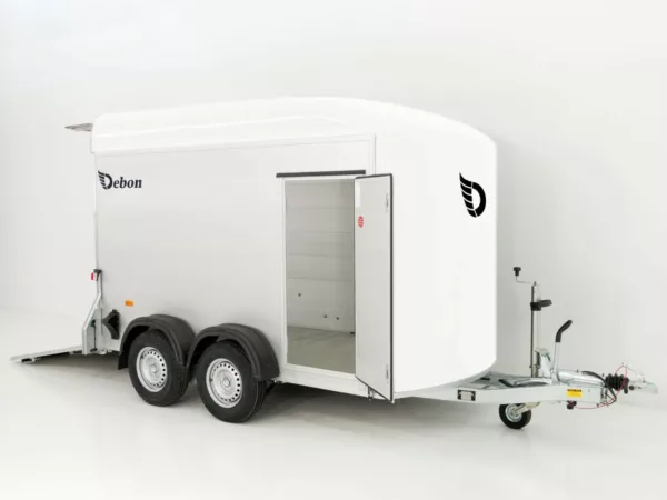 Debon Kofferanhänger C500 164x300cm H:200cm 2,0t|Alu|Polybug|Tür|weiß – Bild 6