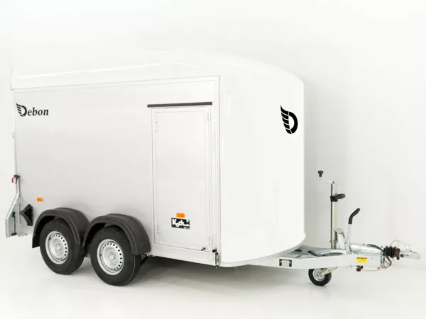 Debon Kofferanhänger C500 164x300cm H:200cm 2,0t|Alu|Polybug|Tür|weiß – Bild 7