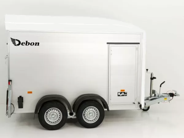 Debon Kofferanhänger C500 164x300cm H:200cm 2,0t|Alu|Polybug|Tür|weiß – Bild 8