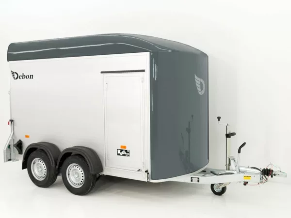Debon Kofferanhänger C500 164x300cm H:200cm 2,6t|Alu|Polybug|Tür|grau – Bild 7