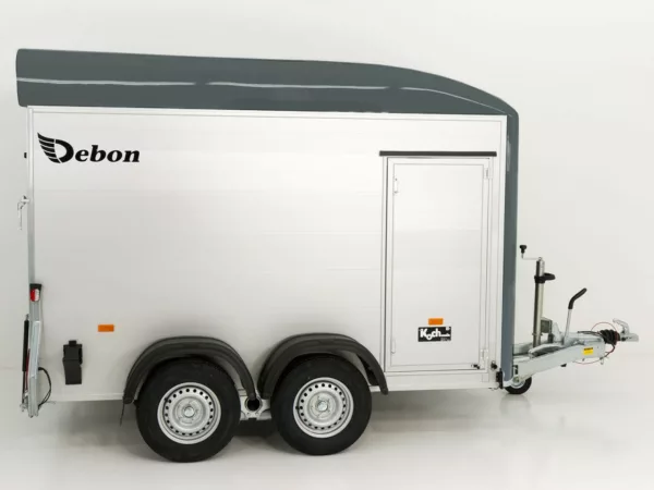 Debon Kofferanhänger C500 164x300cm H:200cm 2,6t|Alu|Polybug|Tür|grau – Bild 8