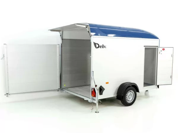 Debon Kofferanhänger C400 164x315cm H:200cm 1,3t|Alu, Polybug|Tür – Bild 3