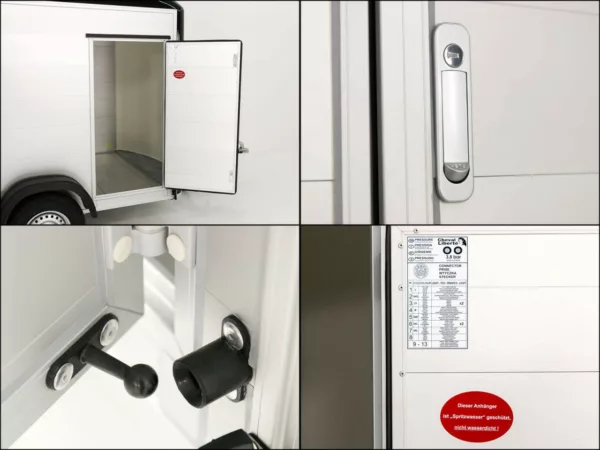 Debon Kofferanhänger C500 164x300cm H:200cm 2,0t|Alu|Polybug|Tür – Bild 18