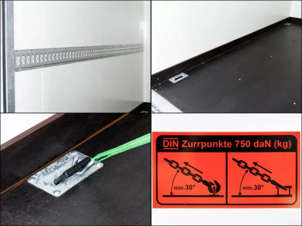 Vezeko Kofferanhänger 184x355cm Höhe:205cm 2,7t|Tür|Rampe|schwarz – Bild 15