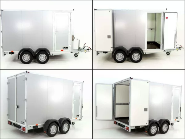 Vezeko Kofferanhänger 152x305cm Höhe:193cm 2,7t|Tür|silber – Bild 9