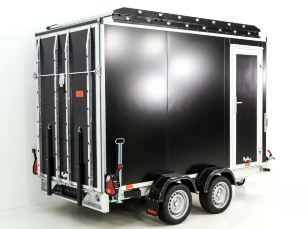 Vezeko Kofferanhänger 152x305cm Höhe:193cm 2,7t|Rampe|Dachträger| schwarz – Bild 6