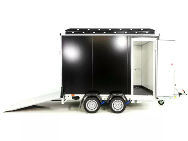 Vezeko Kofferanhänger 152x305cm Höhe:193cm 2,7t|Rampe|Dachträger| schwarz – Bild 7