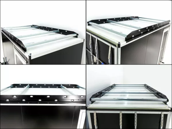 Vezeko Kofferanhänger 152x305cm Höhe:193cm 2,7t|Rampe|Dachträger| schwarz – Bild 11