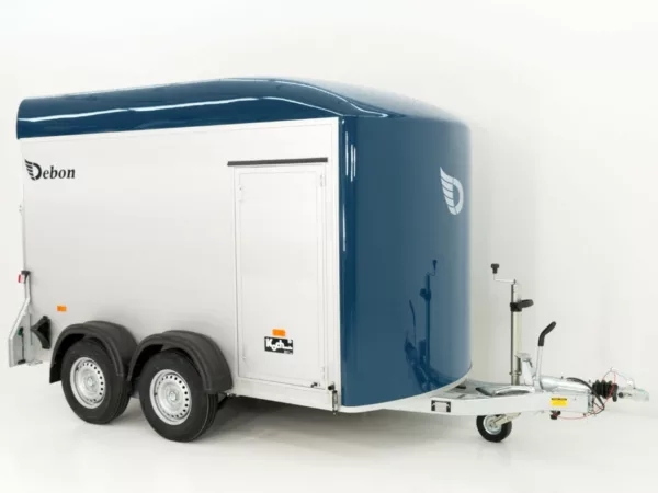 Debon Kofferanhänger C500 164x300cm H:200cm 2,6t|Alu|Polybug|Tür|blau – Bild 7